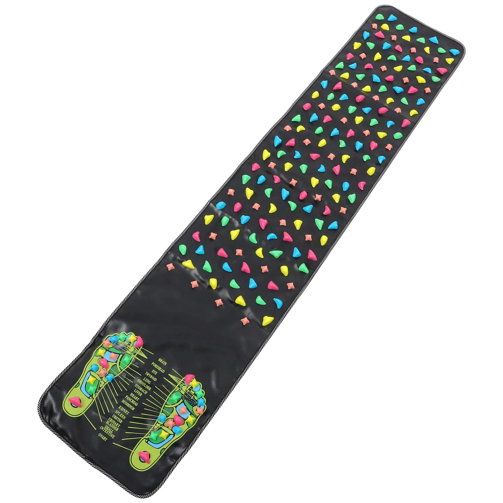 Foot Massage Mat Black 175x35cm Durable Non-Slip Fake Cobblestone Design for Home Relaxation Cobblestone Foot Mat Healthy
Foot Massage Mat Black 175x35cm Durable Non-Slip Fake Cobblestone Design for Home Relaxation Cobblestone Foot Mat Healthy