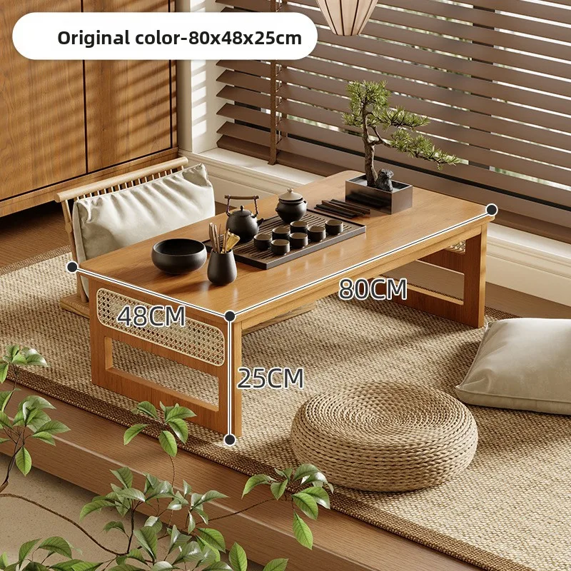 Firm bay window table small coffee table household rattan kang table tatami table bedroom bed study low table computer table
Firm bay window table small coffee table household rattan kang table tatami table bedroom bed study low table computer table