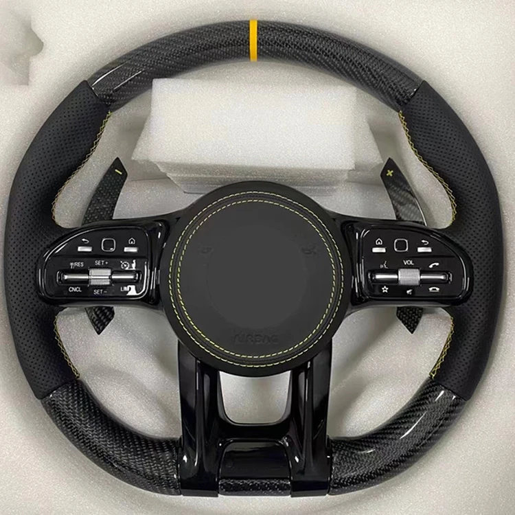 Custom Carbon Fiber Steering Wheel for Mercedes Benz AMG Car Steering Wheel
Custom Carbon Fiber Steering Wheel for Mercedes Benz AMG Car Steering Wheel