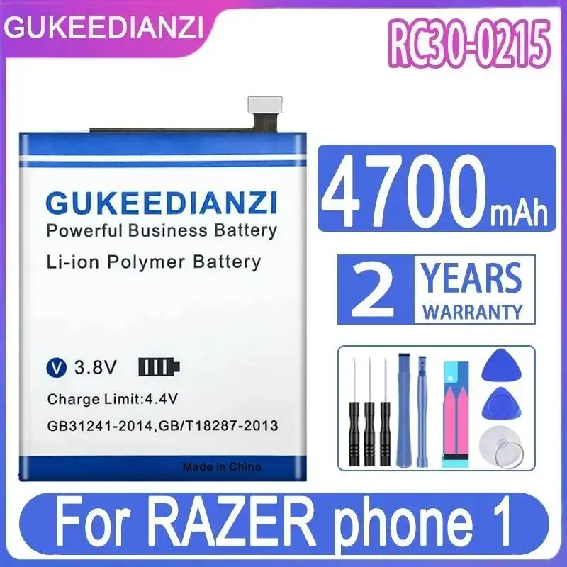 4700mAh Lightweight For Razer Phone 1 Mobile Phone Battery RC30-0215
4700mAh Lightweight For Razer Phone 1 Mobile Phone Battery RC30-0215