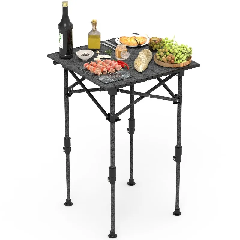 Portable Camping Table - Height Adjustable Rustproof Carbon Steel Roll-Up Table Lightweight Utility Table for Picnic Camping BBQ
Portable Camping Table - Height Adjustable Rustproof Carbon Steel Roll-Up Table Lightweight Utility Table for Picnic Camping BBQ