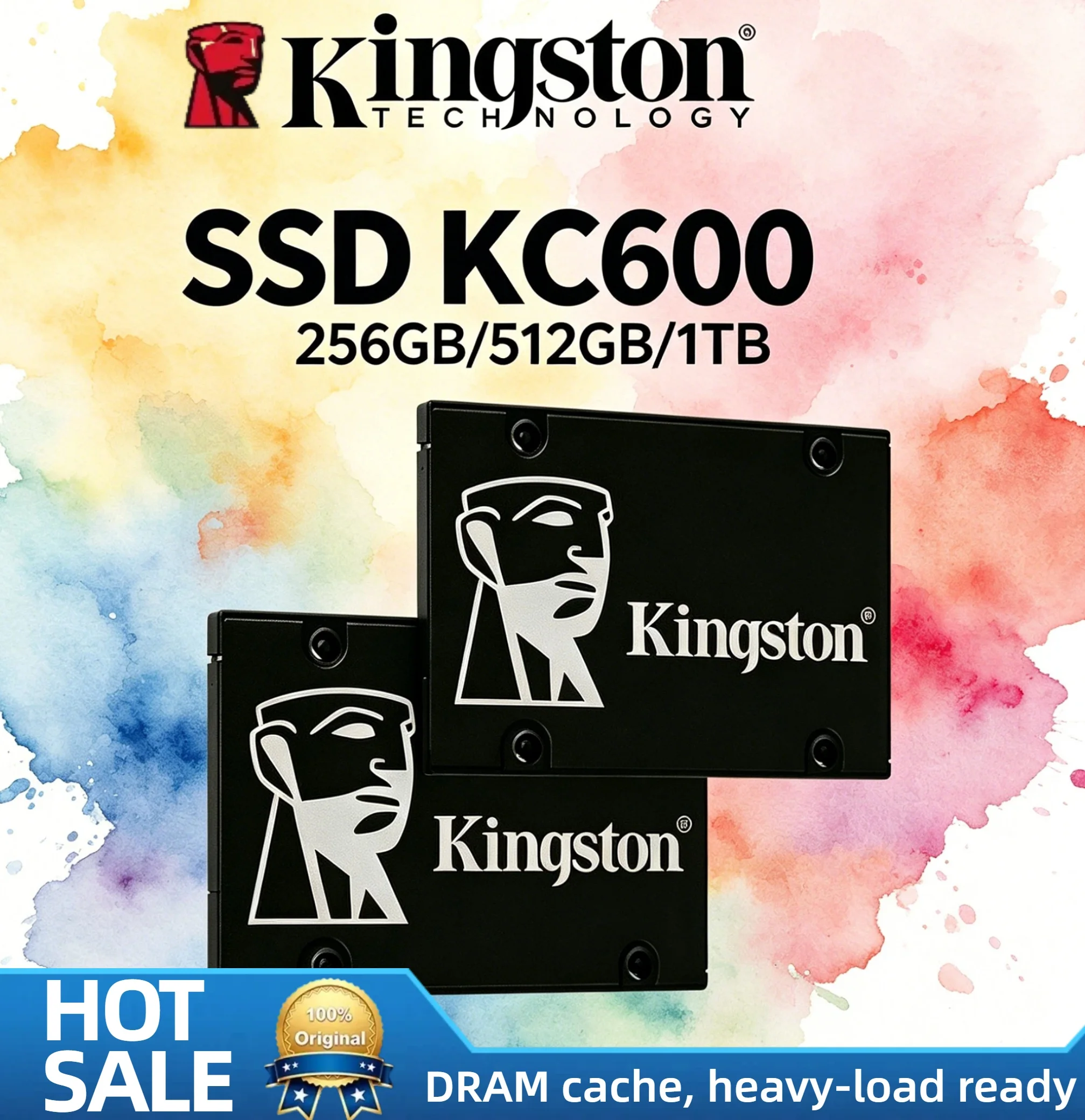 Kingston KC600 Internal SSD 256GB 512GB 1TB 2TB SATA3 2.5 Inch Solid State Drive PC Hard Disk HD 1024GB Desktop Laptop
Kingston KC600 Internal SSD 256GB 512GB 1TB 2TB SATA3 2.5 Inch Solid State Drive PC Hard Disk HD 1024GB Desktop Laptop