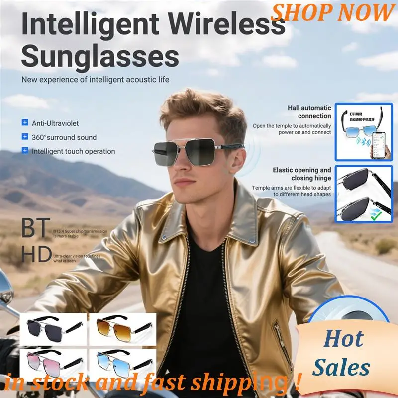 ABVB-Smart Sunglasses Glasses Music Glasses Bluetooth Call Outdoor Sports Waterproof Anti-UV Bluetooth Glasses For Men Women Blu
ABVB-Smart Sunglasses Glasses Music Glasses Bluetooth Call Outdoor Sports Waterproof Anti-UV Bluetooth Glasses For Men Women Blu