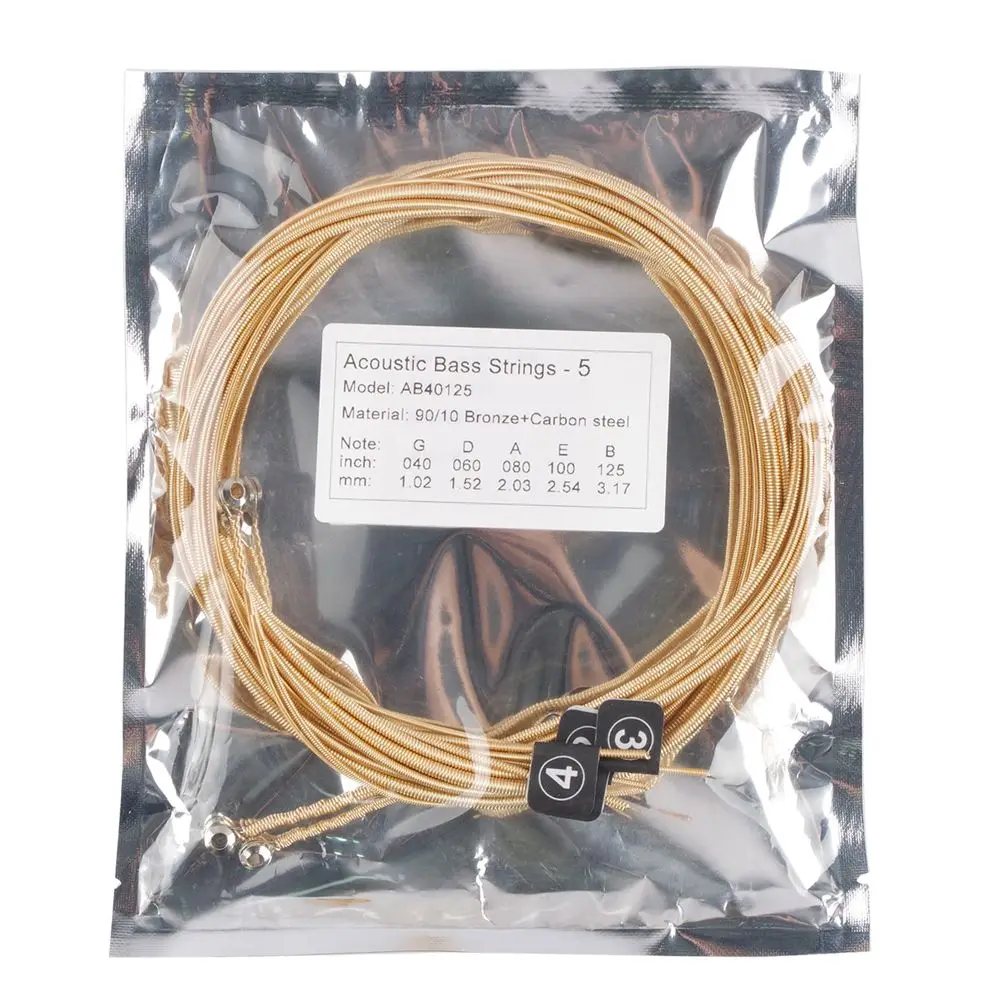 Bass Strings Durable Brass Carbon Steel Material Instrument Parts Practical Gift Bass Accessories Long Serving Time Portable
Bass Strings Durable Brass Carbon Steel Material Instrument Parts Practical Gift Bass Accessories Long Serving Time Portable