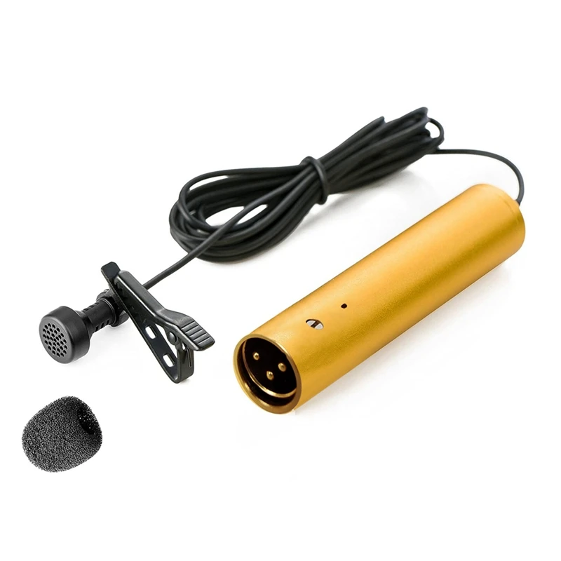 GAM-LV6 Cardioid Omnidirectional XLR Tie Condenser Microphone With 8.3Mm Microphone Cover Lapel Clip Powered By 48V Durable
GAM-LV6 Cardioid Omnidirectional XLR Tie Condenser Microphone With 8.3Mm Microphone Cover Lapel Clip Powered By 48V Durable