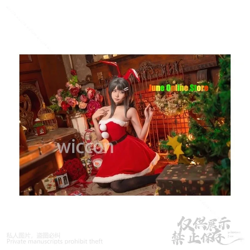asdh8@Anime Christmas Cosplay Sakurajima Mai costume Women Red Sexy Lolita Bunny Girl Rabbit Velvet Cos Woman Girls Hall
asdh8@Anime Christmas Cosplay Sakurajima Mai costume Women Red Sexy Lolita Bunny Girl Rabbit Velvet Cos Woman Girls Hall