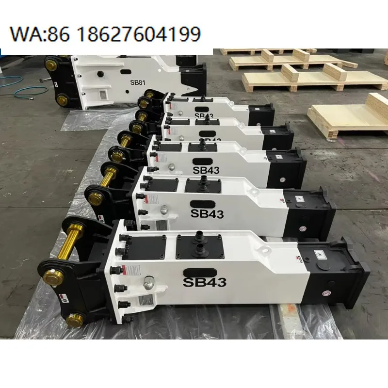 Yantai Mini Excavator 6-9 Tons SB43 Box Type Strong Impact Power Hydraulic Breaker Hammer for Rock Road Stone Breaking
Yantai Mini Excavator 6-9 Tons SB43 Box Type Strong Impact Power Hydraulic Breaker Hammer for Rock Road Stone Breaking