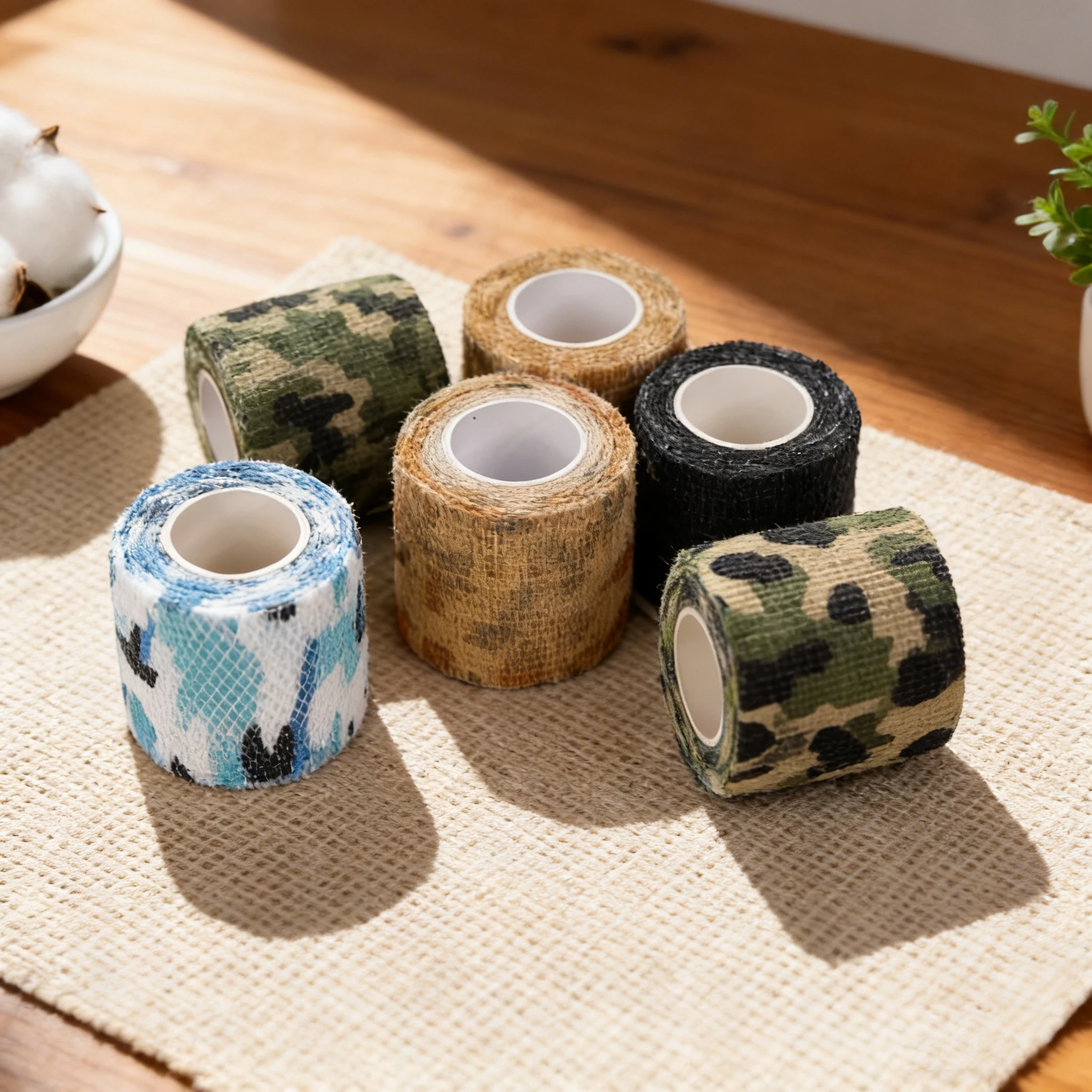 Tattoo Bandage 24Rolls Camo Self Adhesive Bandage 5cmx4.5m Non Woven Cohesive Bandage for Tattoo Grip Handle Outdoor First Aid
Tattoo Bandage 24Rolls Camo Self Adhesive Bandage 5cmx4.5m Non Woven Cohesive Bandage for Tattoo Grip Handle Outdoor First Aid