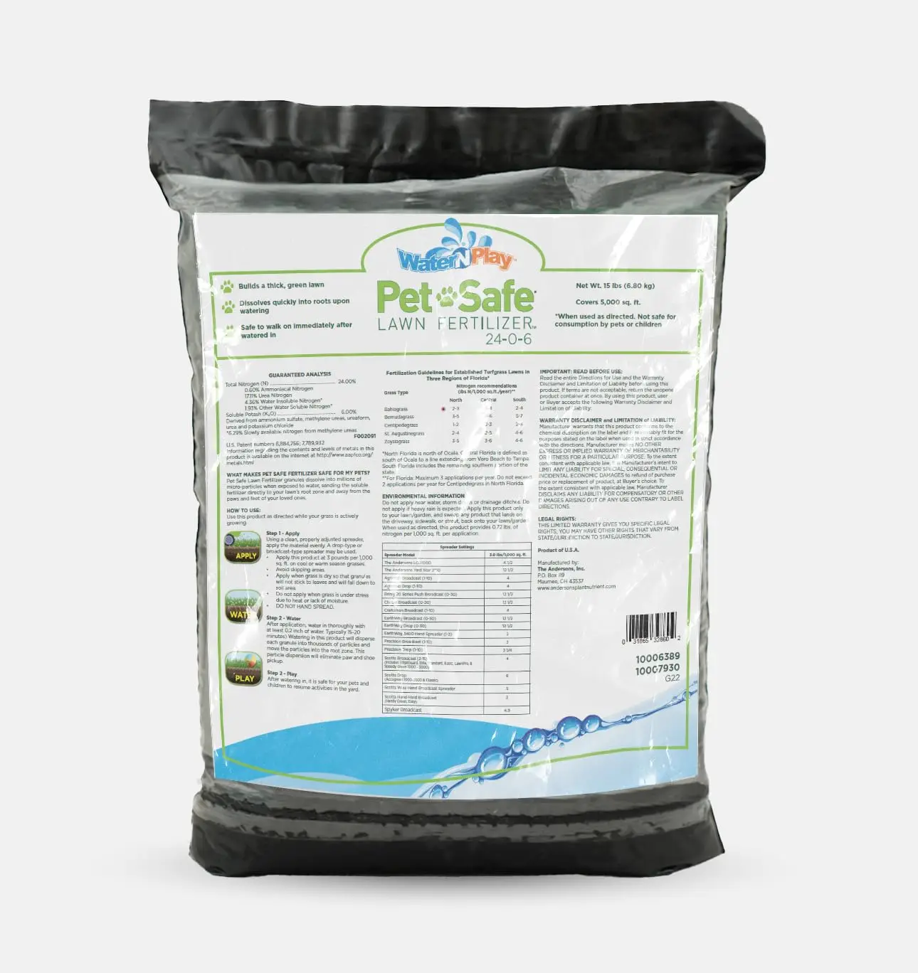 Профессиональное удобрение для домашних животных 24-0-6, охватывает площадь до 5 000 кв. футов, мешок 15 фунтов
Профессиональное удобрение для домашних животных 24-0-6, охватывает площадь до 5 000 кв. футов, мешок 15 фунтов