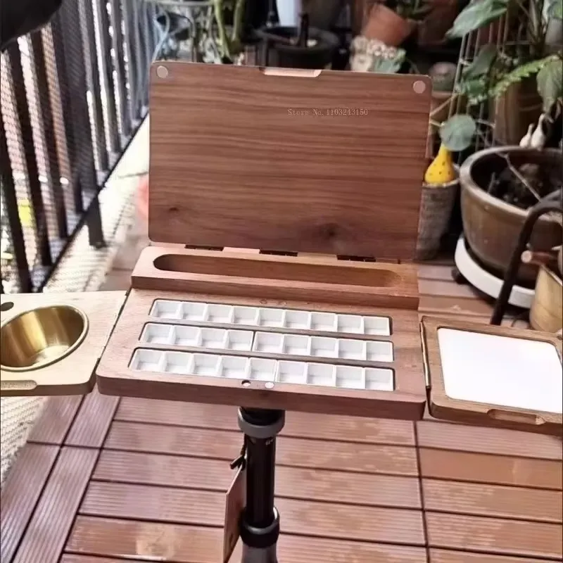 Wooden Watercolor Box Portable Folding Watercolor Palette Cases Oil Paint Box Beginners Outdoor Sketching Painting Art Tools
Wooden Watercolor Box Portable Folding Watercolor Palette Cases Oil Paint Box Beginners Outdoor Sketching Painting Art Tools