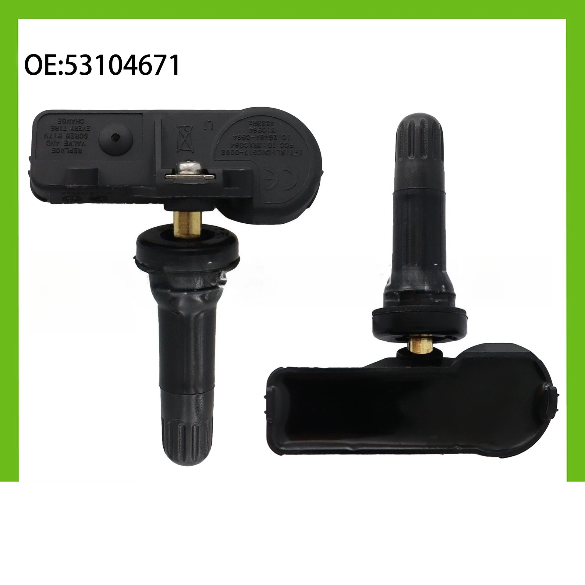 53104671 4pcs Tire Sensor for Fiat 500 433MHZ for Fiat Egea DOBLO Linea Freemont Fiorino Strada Lancia Delta Alfa Romeo MiTo
53104671 4pcs Tire Sensor for Fiat 500 433MHZ for Fiat Egea DOBLO Linea Freemont Fiorino Strada Lancia Delta Alfa Romeo MiTo