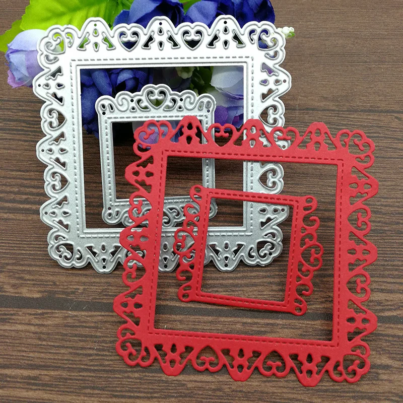 2pcs Flower photo frame square Metal Cutting Dies Stencil Scrapbooking Photo Album Card Paper Embossing Craft DIY Cut Craft
2pcs Flower photo frame square Metal Cutting Dies Stencil Scrapbooking Photo Album Card Paper Embossing Craft DIY Cut Craft