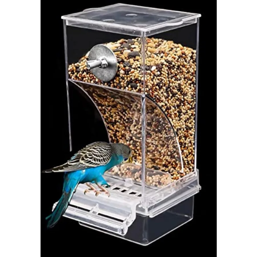 No Mess Bird Feeder, Bird Feeder for Cage, Automatic Acrylic Parakeet Feeder Cage Accessories for Small Birds Parrot Parakeets
No Mess Bird Feeder, Bird Feeder for Cage, Automatic Acrylic Parakeet Feeder Cage Accessories for Small Birds Parrot Parakeets