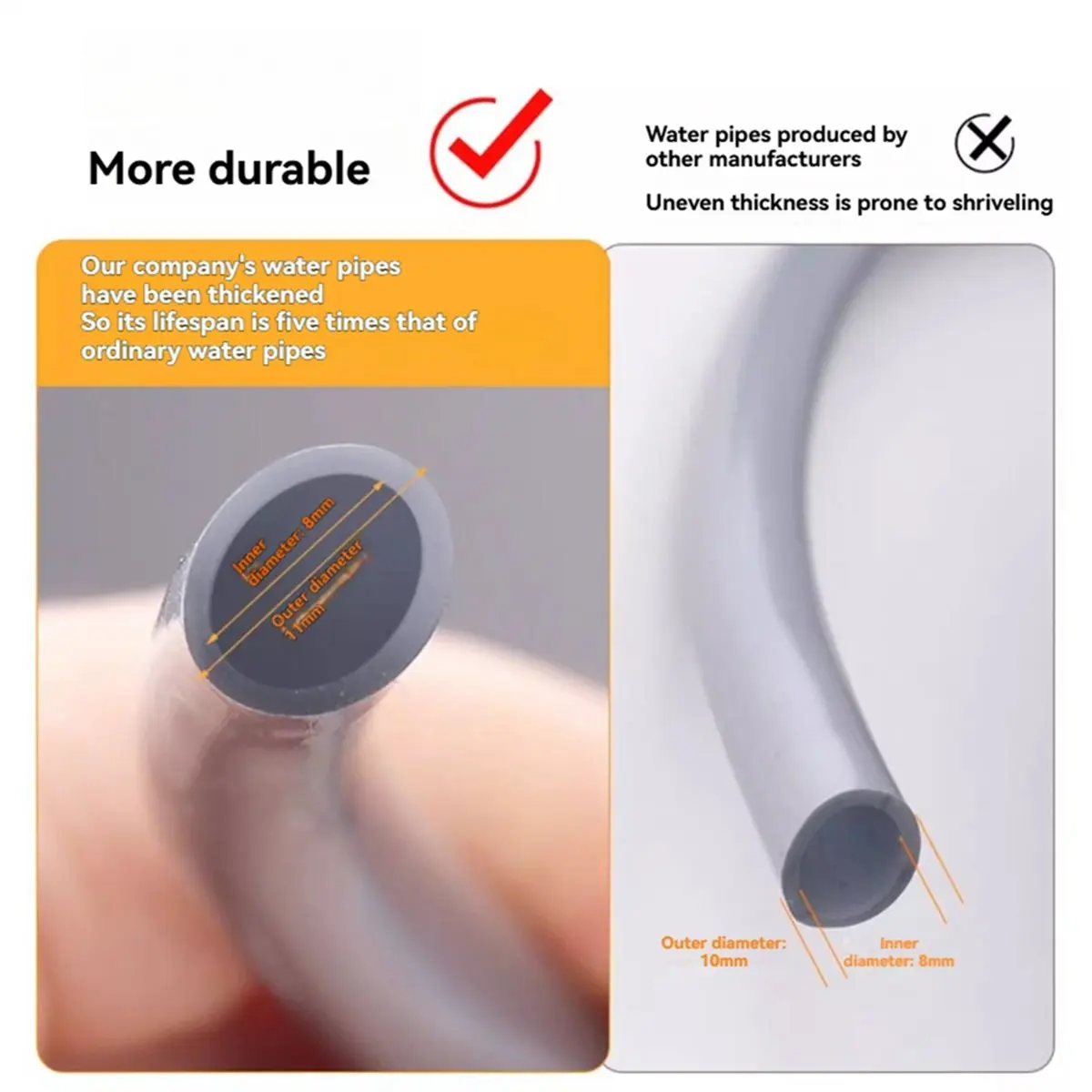 A64K Garden Hose and Plastic Quick Connector Set ID 8mm Water Tubing Hose Durables Water Hose with Hose Fittings 20M
A64K Garden Hose and Plastic Quick Connector Set ID 8mm Water Tubing Hose Durables Water Hose with Hose Fittings 20M