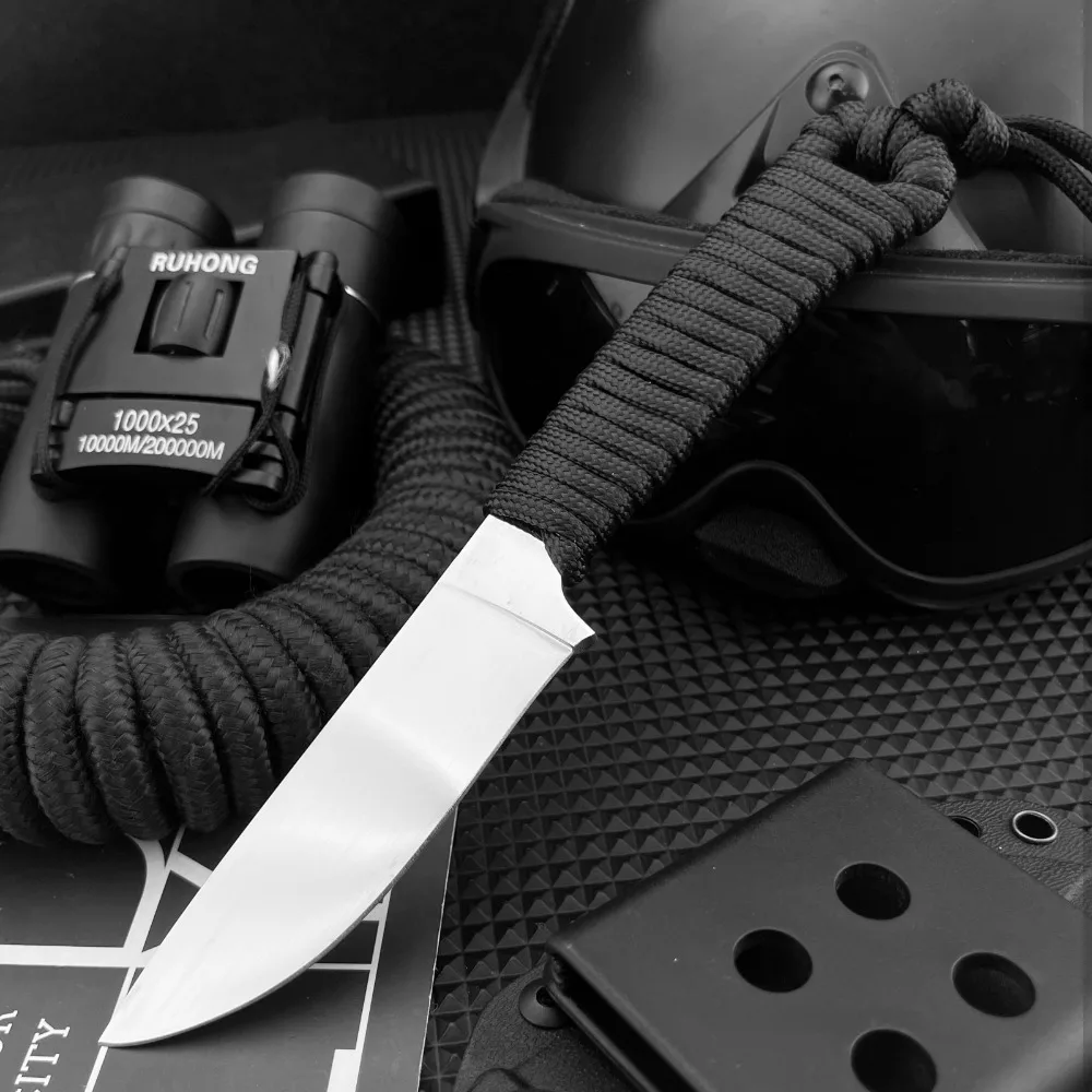 Популярный многофункциональный нож высшего качества, уличный нож с фиксированным лезвием, лезвие 440C, нейлоновая веревочная ручка, прочные ножи для фруктов
Популярный многофункциональный нож высшего качества, уличный нож с фиксированным лезвием, лезвие 440C, нейлоновая веревочная ручка, прочные ножи для фруктов