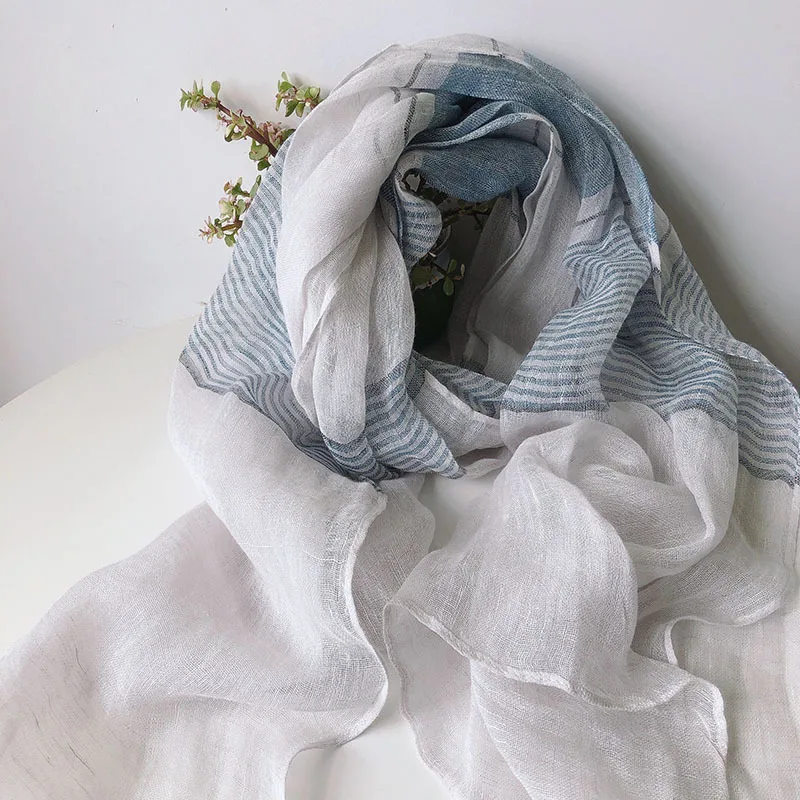 Scarf Linen Women Summer Sun Protection Blue Long Breathable Neck Wrap Shawl Accessory For Beach Spring Autumn Luxury
Scarf Linen Women Summer Sun Protection Blue Long Breathable Neck Wrap Shawl Accessory For Beach Spring Autumn Luxury