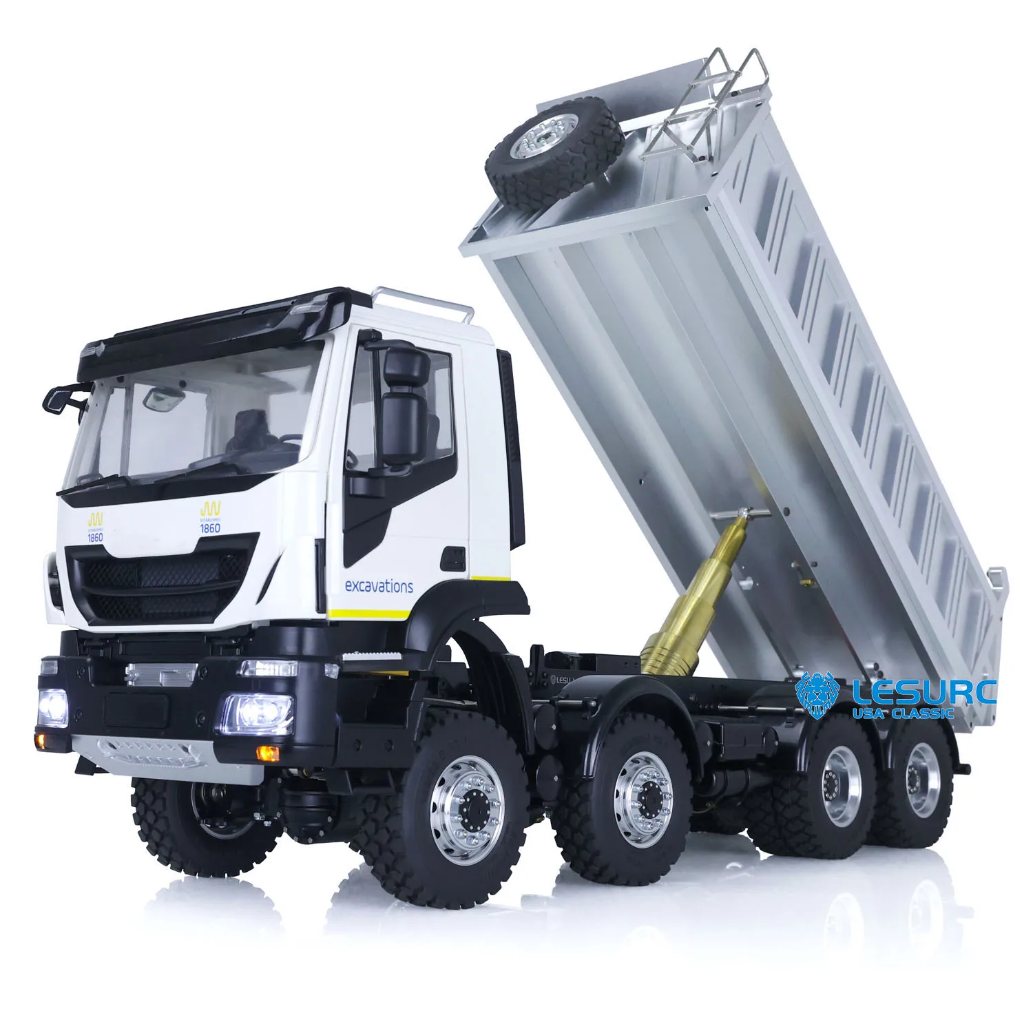 Lesu 1/14 RC Hydraulic Dump Truck Finished 8X8 ESC Motor Light Sound Outdoor Toys
Lesu 1/14 RC Hydraulic Dump Truck Finished 8X8 ESC Motor Light Sound Outdoor Toys