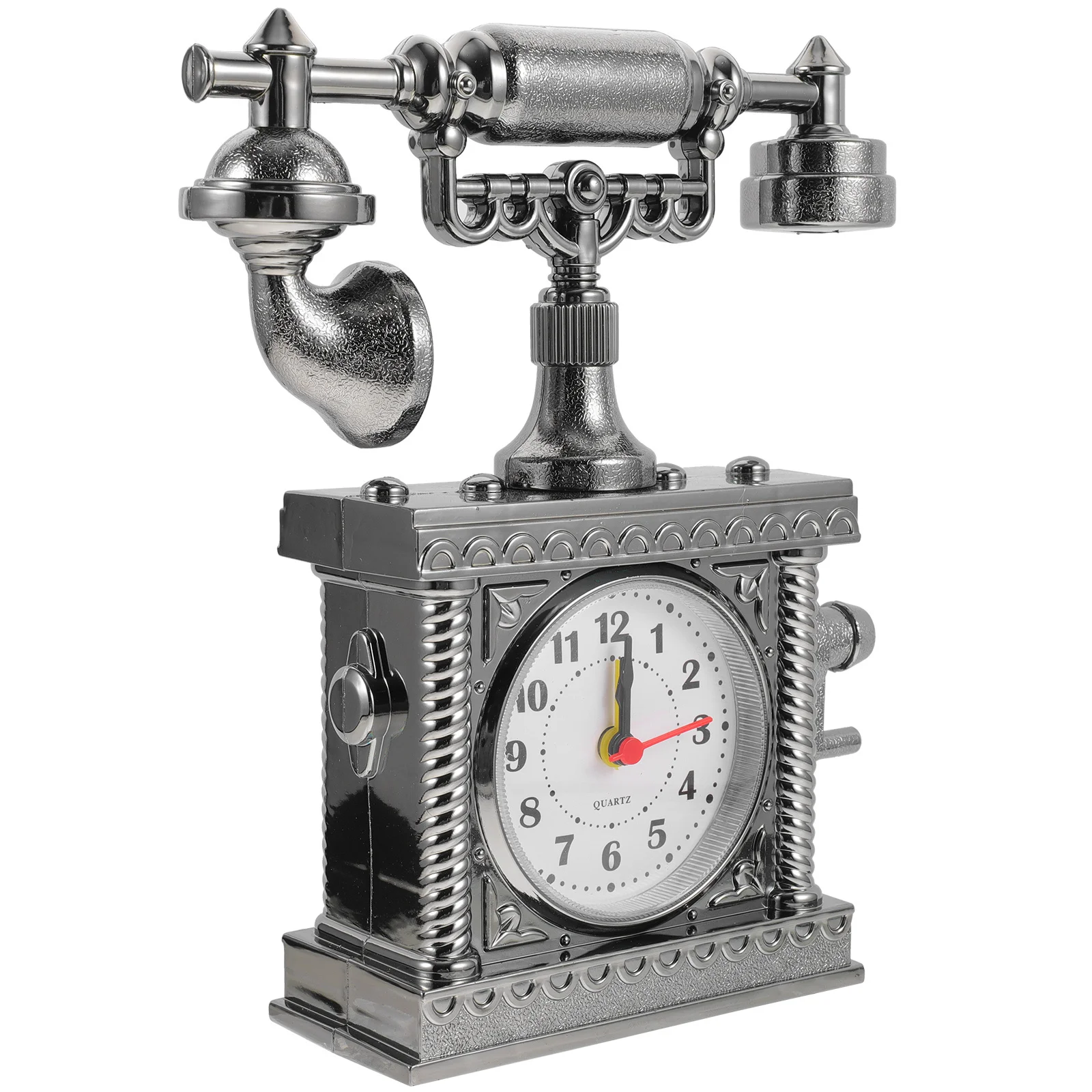 Vintage Telephone Clock Retro Simulation ABS Interaction Playhouse Office Desktop Decoration Decorative Phone Prop
Vintage Telephone Clock Retro Simulation ABS Interaction Playhouse Office Desktop Decoration Decorative Phone Prop