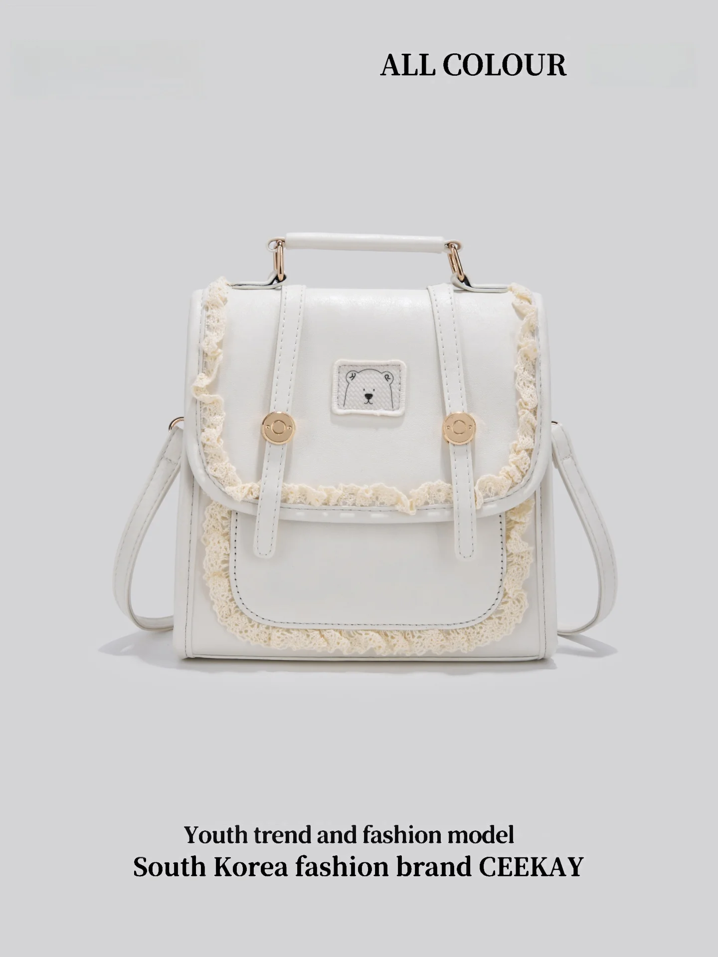 Ceekay Original Small Women's Backpack Fashionable High-End Feelings Dual Shoulder Bag Soft Handle Medium Hardness Square Shape
Ceekay Original Small Women's Backpack Fashionable High-End Feelings Dual Shoulder Bag Soft Handle Medium Hardness Square Shape