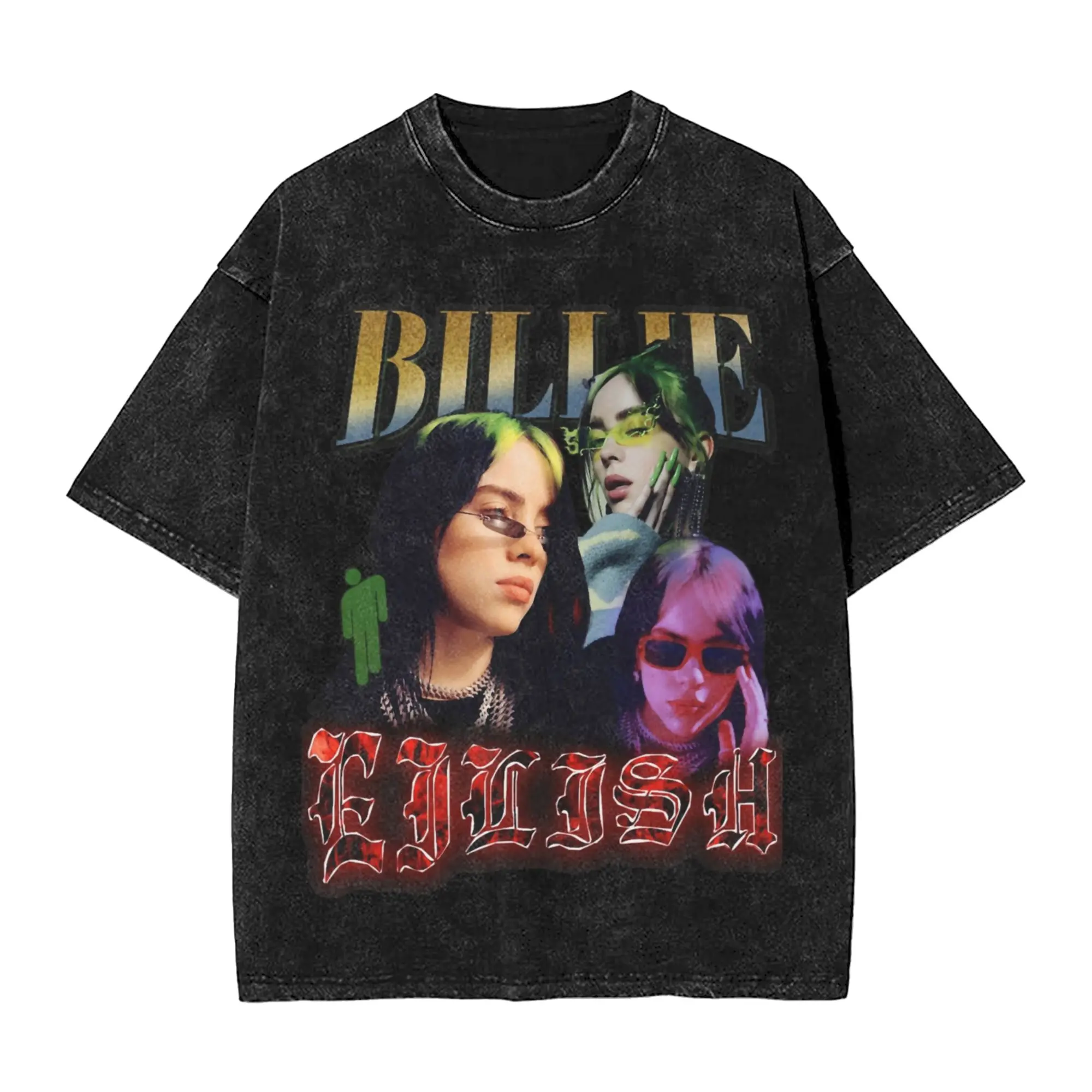 B-Billie-Girl E-eilish Vintage Washed T-Shirt Unisex 100%Cotton Clothes Hip Hop Concert Round Neck Short Sleeve
B-Billie-Girl E-eilish Vintage Washed T-Shirt Unisex 100%Cotton Clothes Hip Hop Concert Round Neck Short Sleeve
