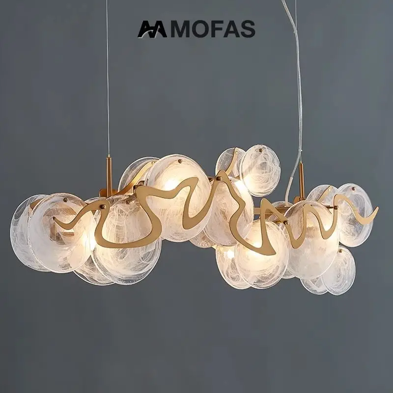 Modern Luxury American Glass Chandelier Used for Restaurant Bar Counter Exhibition Hall Living Room Pendent Lamp Indoor Lighting
Modern Luxury American Glass Chandelier Used for Restaurant Bar Counter Exhibition Hall Living Room Pendent Lamp Indoor Lighting
