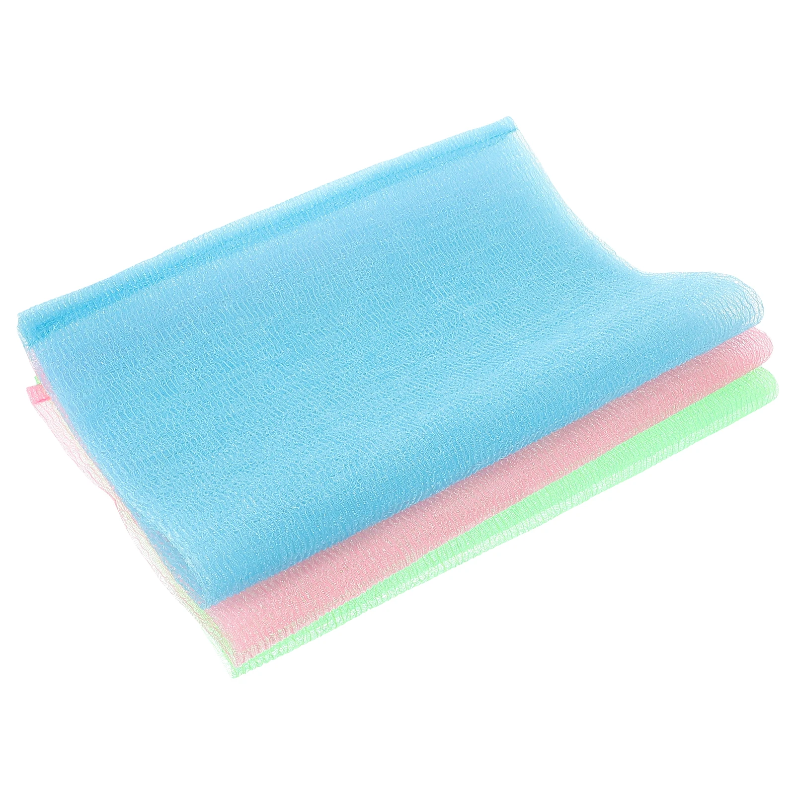 3pcs Shower Towel Back Scrubber Strap Bath Exfoliator Long Bathing Towels High Quality Durable Pore Cleaning Body Scrubbing 
3pcs Shower Towel Back Scrubber Strap Bath Exfoliator Long Bathing Towels High Quality Durable Pore Cleaning Body Scrubbing