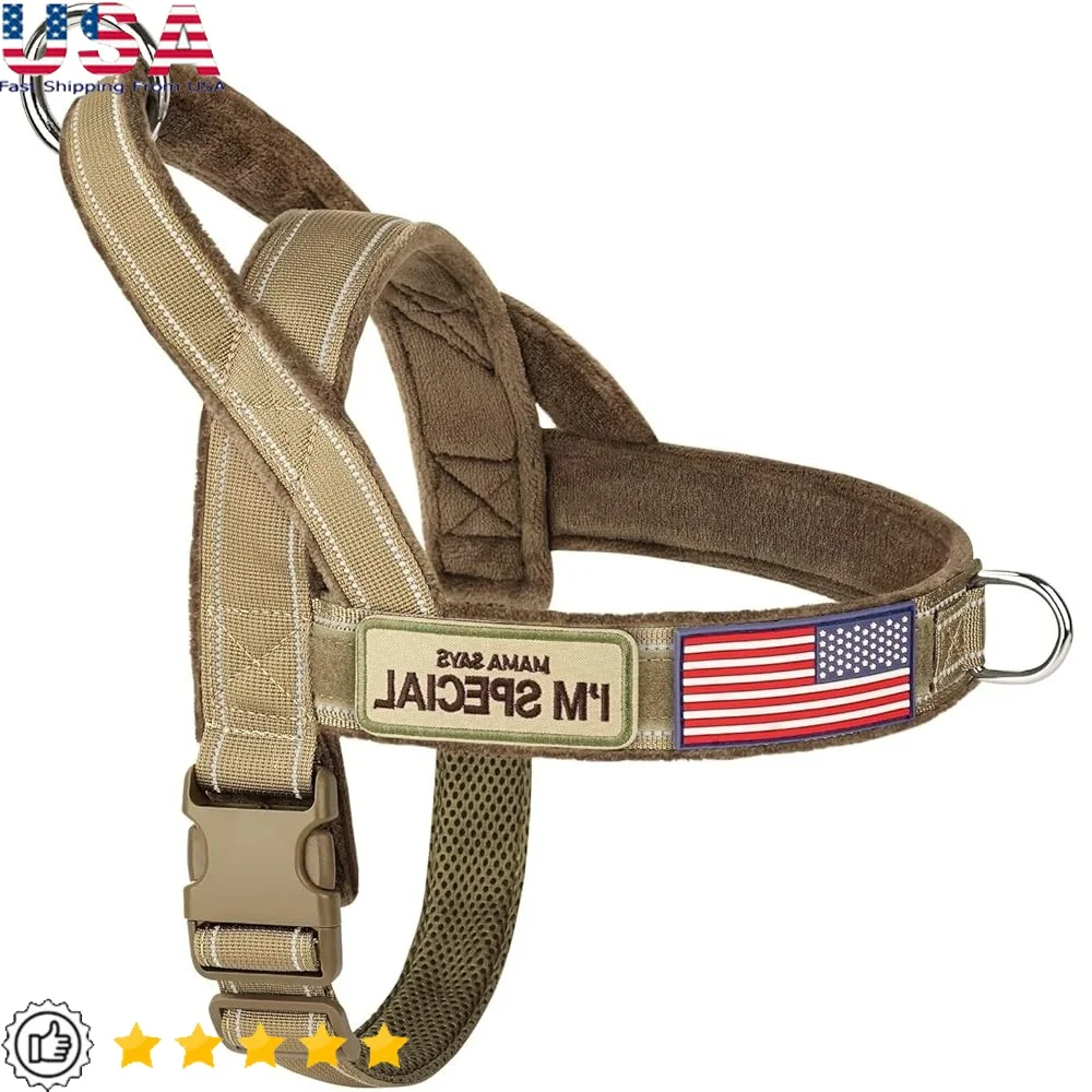 No Pull Dog Harness Reflective Soft Padded Tactical Vest Adjustable Quick Release Buckle Escape Proof Design Comfortable Nylon
No Pull Dog Harness Reflective Soft Padded Tactical Vest Adjustable Quick Release Buckle Escape Proof Design Comfortable Nylon