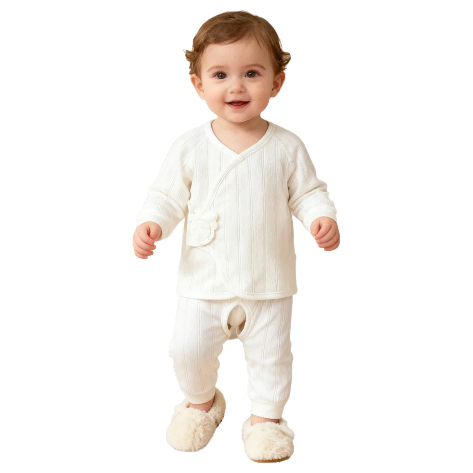 Newborn Baby Boys Girls Clothes Spring Autumn Long Sleeve Slanting Hook-and-Loop Fastener Top with Cutout Crotch Pants Homewear
Newborn Baby Boys Girls Clothes Spring Autumn Long Sleeve Slanting Hook-and-Loop Fastener Top with Cutout Crotch Pants Homewear