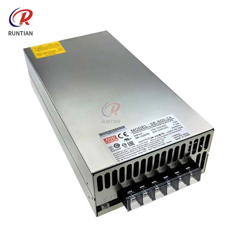 MEAN WELL SE-600-24 600W 24V 25A Switching Power Supply for Kingt Flora inkjet printer led power supply printer spare parts
MEAN WELL SE-600-24 600W 24V 25A Switching Power Supply for Kingt Flora inkjet printer led power supply printer spare parts
