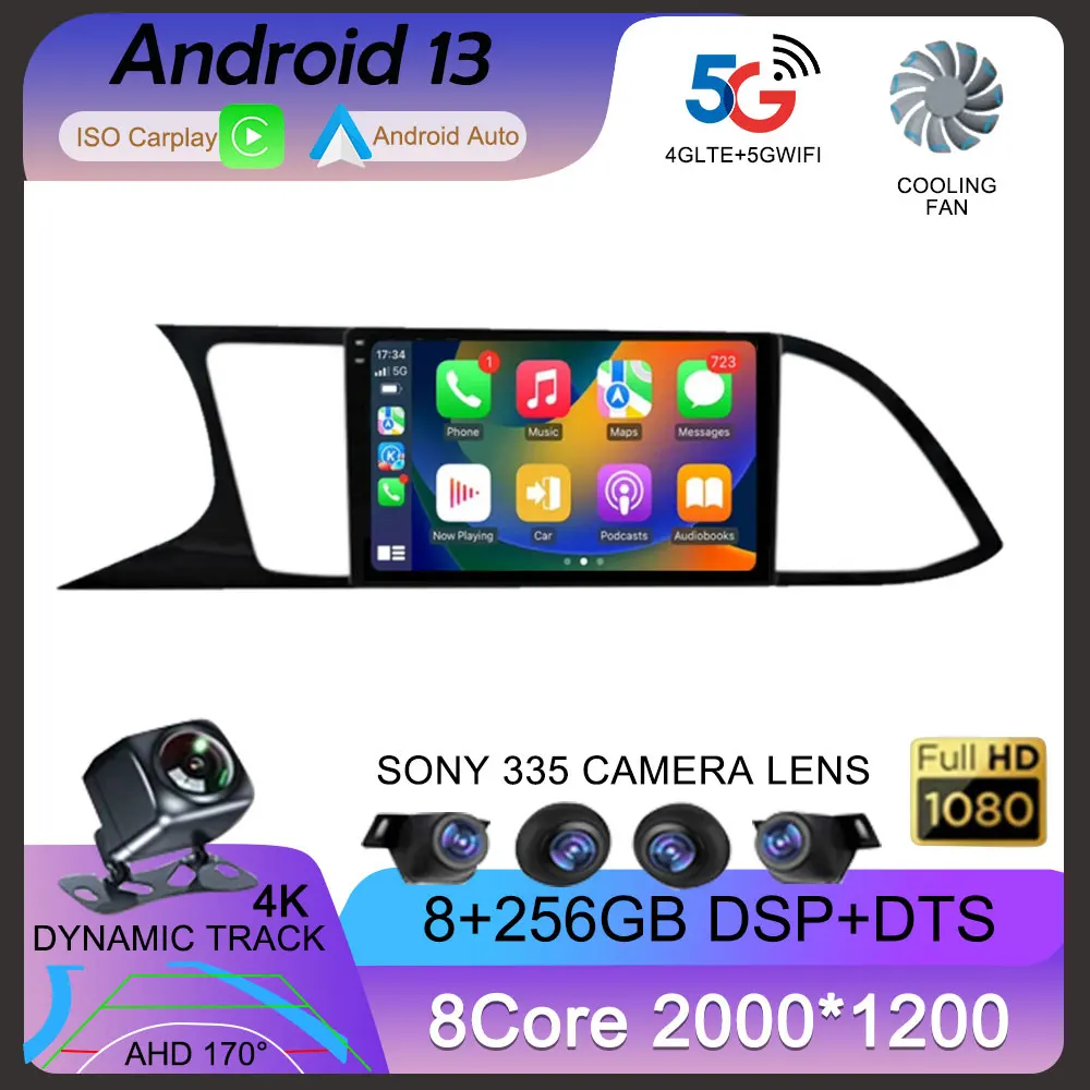 Car Radio Android 13 Carplay Auto For Seat Leon 3 MK3 2012-2020 GPS Navigation 4G WIFI Multimedia Video Player Stereo 360 Camera
Car Radio Android 13 Carplay Auto For Seat Leon 3 MK3 2012-2020 GPS Navigation 4G WIFI Multimedia Video Player Stereo 360 Camera