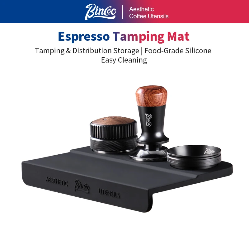 Bincoo Coffee Tamping Mat Professional Bar Mat for Distributor and Tamper Storage with Corner Non Slip Design Keeps Portafilter
Bincoo Coffee Tamping Mat Professional Bar Mat for Distributor and Tamper Storage with Corner Non Slip Design Keeps Portafilter