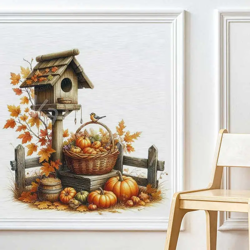 Autumn Garden Bird Feeding Pumpkin Wall Decal - Living Room Sofa Background Decoration Children's Room Art Sticker AA236
Autumn Garden Bird Feeding Pumpkin Wall Decal - Living Room Sofa Background Decoration Children's Room Art Sticker AA236