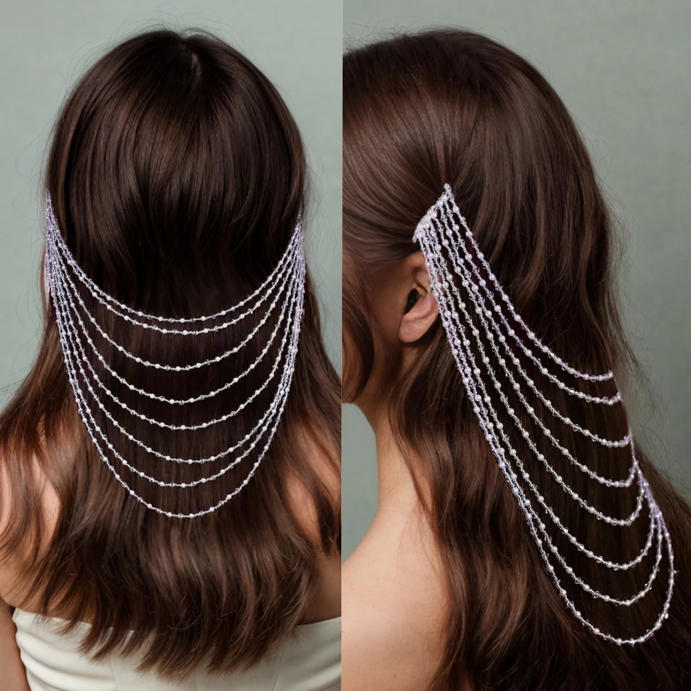 Свадебная цепочка для волос с кристаллами, свадебный аксессуар для волос с кисточками в стиле расчески, свадебные аксессуары, банкетный женский головной убор SA26
Свадебная цепочка для волос с кристаллами, свадебный аксессуар для волос с кисточками в стиле расчески, свадебные аксессуары, банкетный женский головной убор SA26