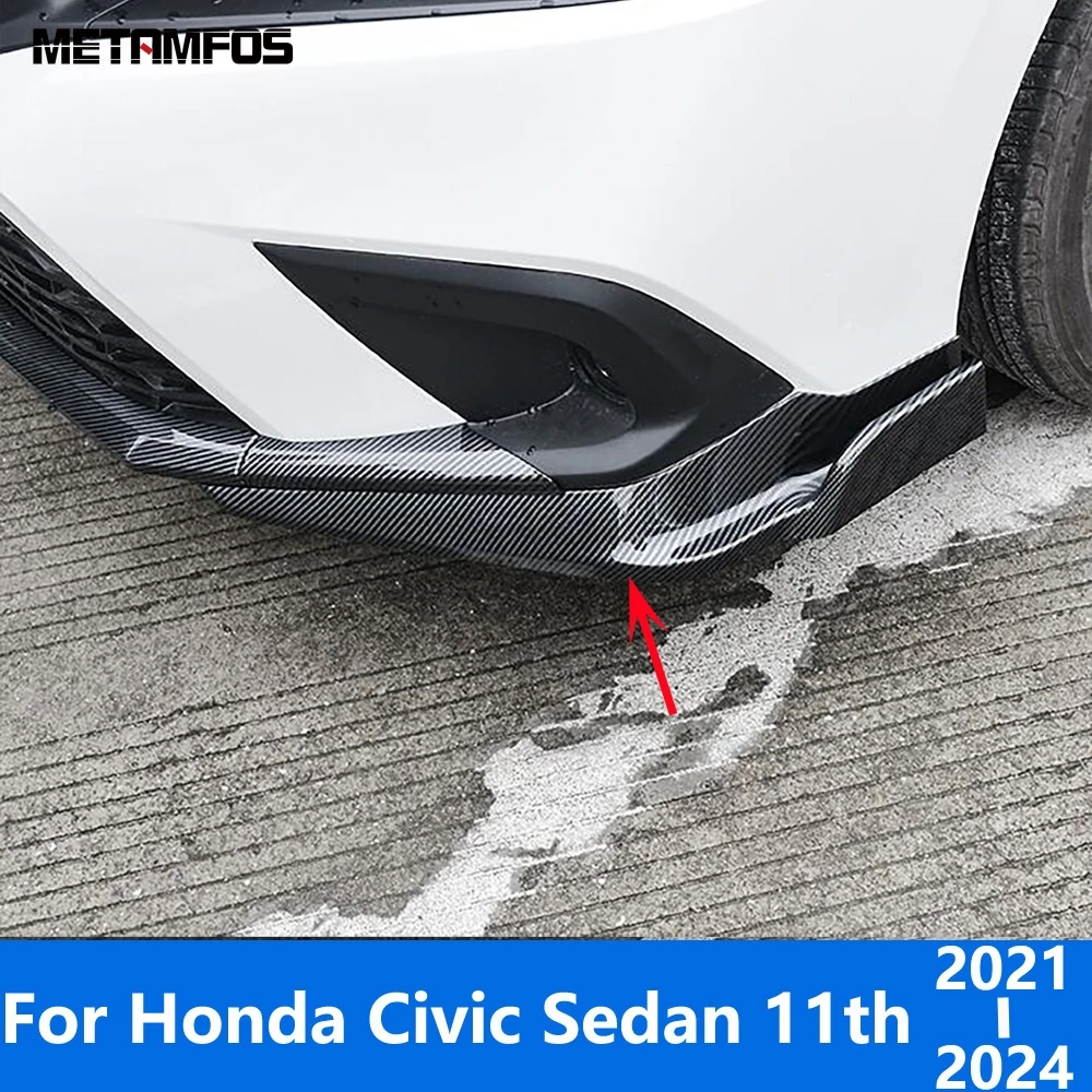 Front Corner Bumper Trim For Honda Civic Sedan 11th 2021-2023 2024 Carbon Fiber Anti-Collision Strip Accessories Car Styling
Front Corner Bumper Trim For Honda Civic Sedan 11th 2021-2023 2024 Carbon Fiber Anti-Collision Strip Accessories Car Styling