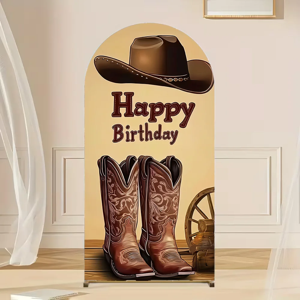 Western Cowboy Hat Boots Guitar Horse Theme Customizable Arched Background Children Adult Birthday Party Decoration Baby Gift
Western Cowboy Hat Boots Guitar Horse Theme Customizable Arched Background Children Adult Birthday Party Decoration Baby Gift