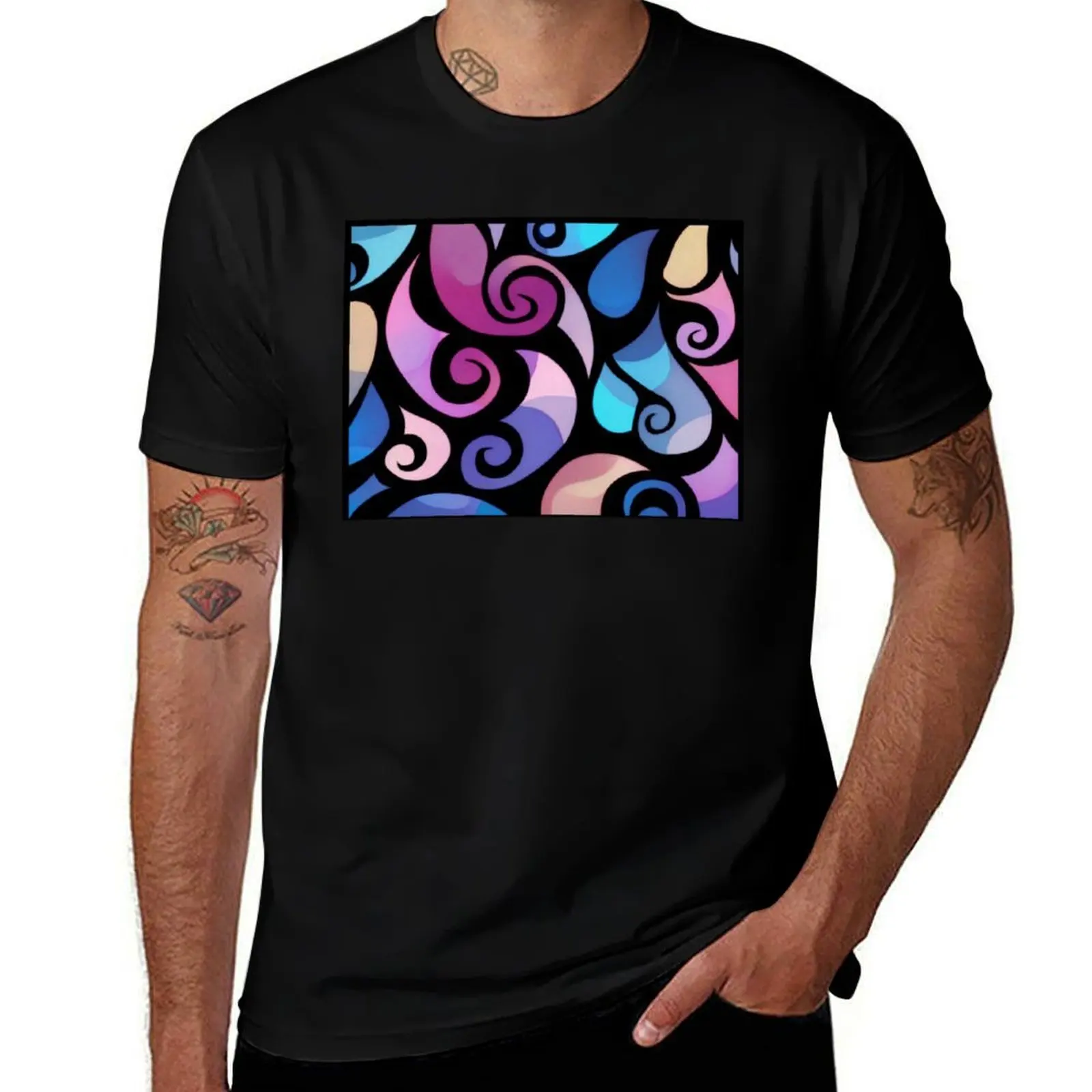 Chromatic Paisley Swirls - Vibrant Abstract Waves T-Shirt plain man t shirt mens graphic t-shirts funny
Chromatic Paisley Swirls - Vibrant Abstract Waves T-Shirt plain man t shirt mens graphic t-shirts funny