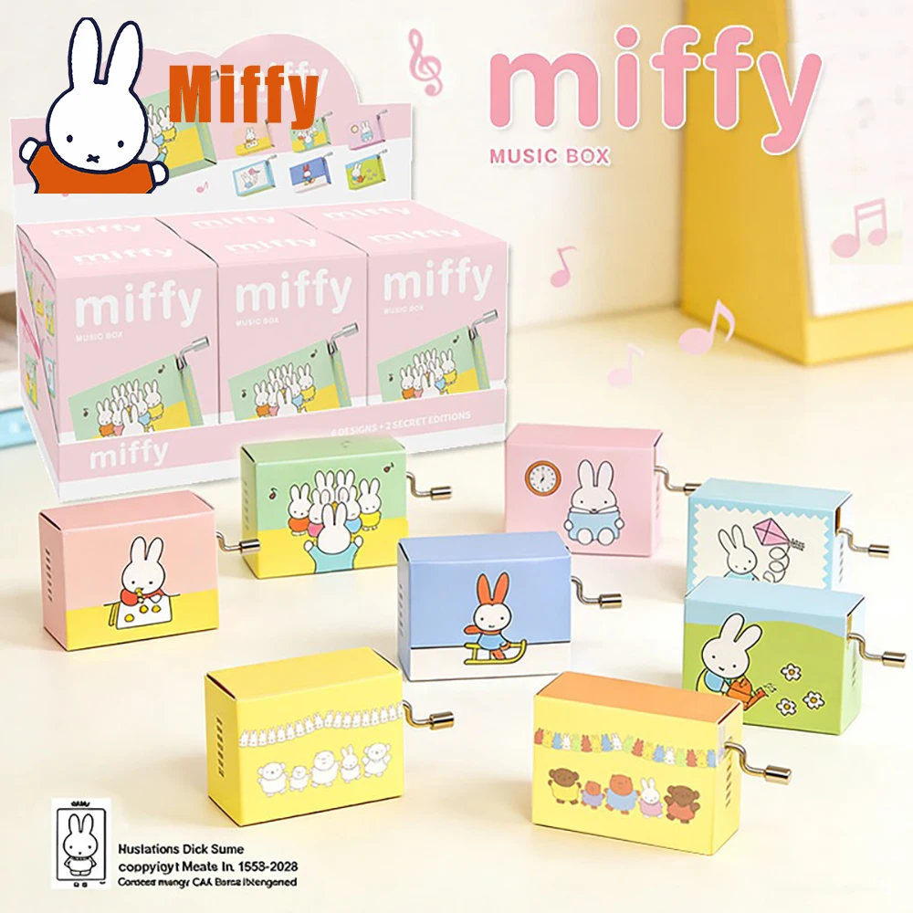 Музыкальная шкатулка Kawaii Miffy с ручным приводом, милая миниатюрная музыкальная игрушка, пастельные цвета, коллекционный декоративный настольный сувенир, подарок на день рождения для девочки
Музыкальная шкатулка Kawaii Miffy с ручным приводом, милая миниатюрная музыкальная игрушка, пастельные цвета, коллекционный декоративный настольный сувенир, подарок на день рождения для девочки