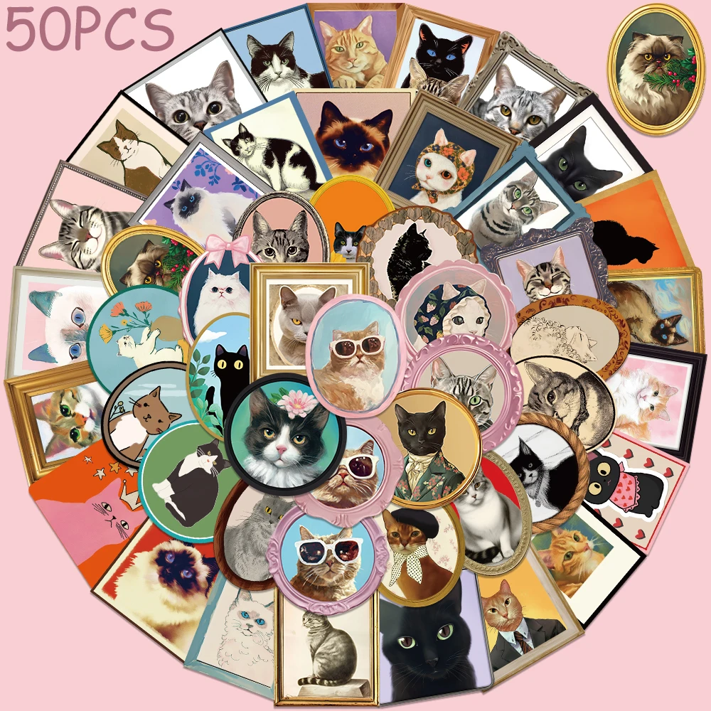 50pcs Cartoon Cute Cat Stickers Decals For Laptop Scrapbook Refrigerator Guitar DIY Aesthetic Stickers Kids Creative Toys Gifts
50pcs Cartoon Cute Cat Stickers Decals For Laptop Scrapbook Refrigerator Guitar DIY Aesthetic Stickers Kids Creative Toys Gifts