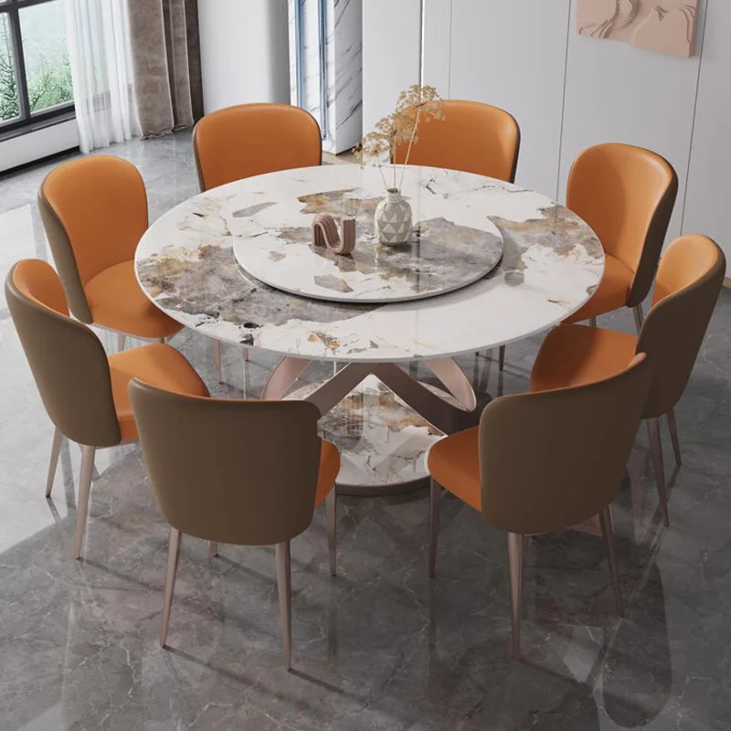 Round Set Dining Table Coffee Turntable Chair Wall Kitchen Nordic Luxury Dining Table Marble Mesa Redonda Living Room Furniture
Round Set Dining Table Coffee Turntable Chair Wall Kitchen Nordic Luxury Dining Table Marble Mesa Redonda Living Room Furniture