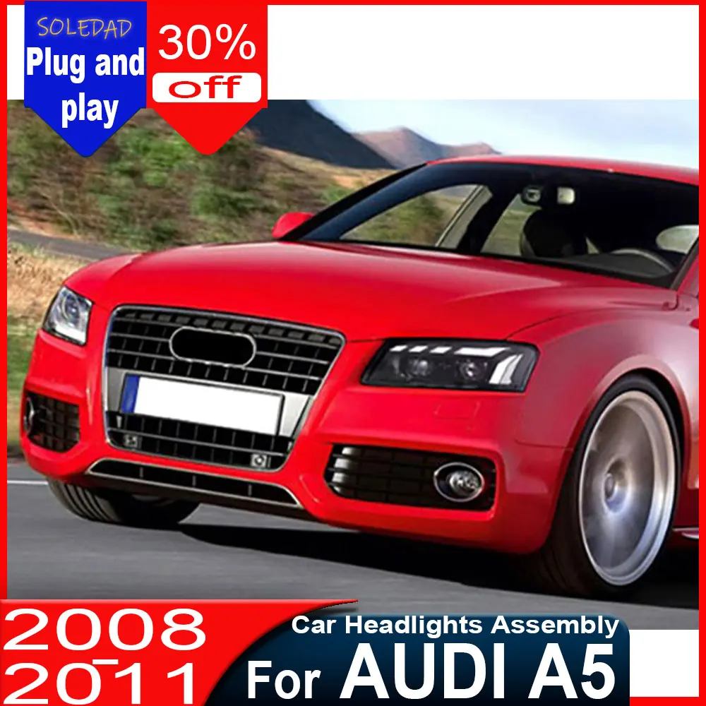 Car headlights for Audi A5 LED Headlight Projector Lens 2008-2011 Animation S5 DRL Dynamic Signal Reverese Automotive Accessory
Car headlights for Audi A5 LED Headlight Projector Lens 2008-2011 Animation S5 DRL Dynamic Signal Reverese Automotive Accessory