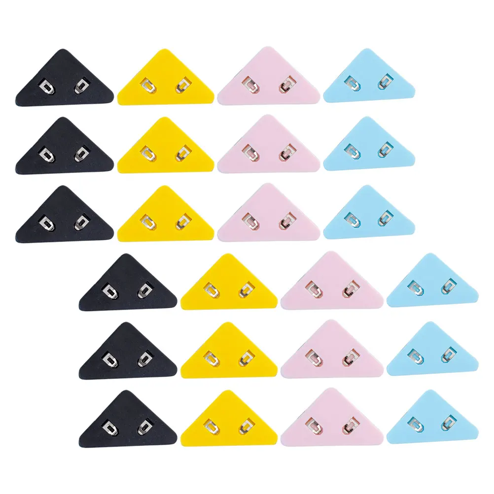 50 Pcs Anti-curl Corner Clip Triangular Binder Paper Fastener Book Page Holder Plastic File Triangle Office Study Organizing
50 Pcs Anti-curl Corner Clip Triangular Binder Paper Fastener Book Page Holder Plastic File Triangle Office Study Organizing