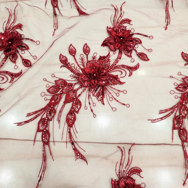 Red Wine Color Embroidered Bead Patch 3D Shiny Sequin Netting Embroidery Patch Dress Decoration Accessories
Red Wine Color Embroidered Bead Patch 3D Shiny Sequin Netting Embroidery Patch Dress Decoration Accessories
