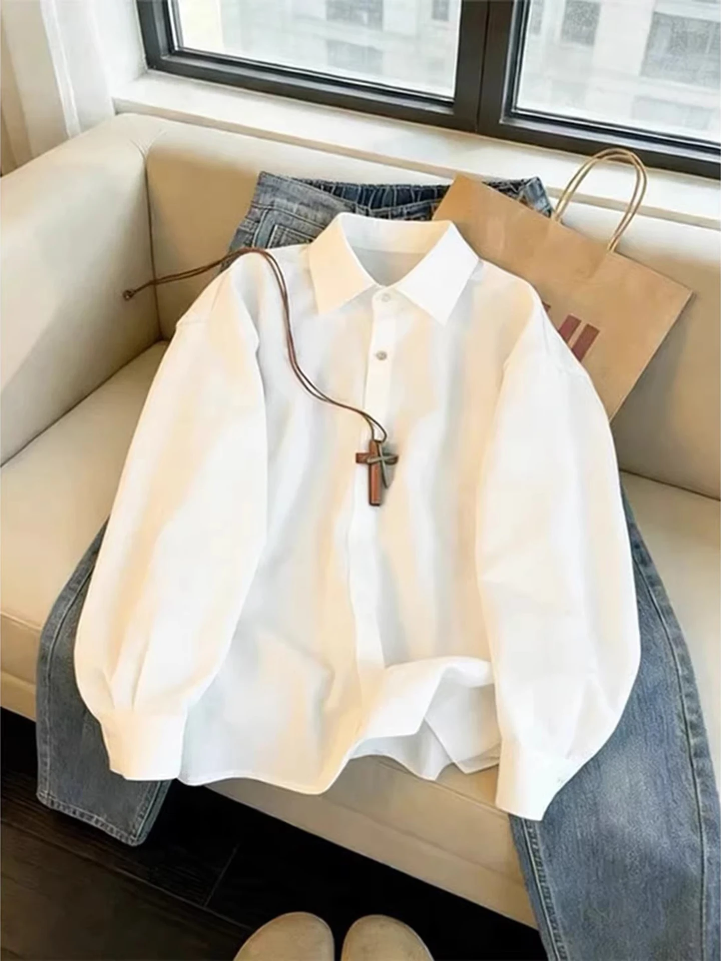 Men's Long Sve irt White Casual Faion Spring Autumn Inner Wear Layering Suit Jaet Outerwear Polyester Fiber
Men's Long Sve irt White Casual Faion Spring Autumn Inner Wear Layering Suit Jaet Outerwear Polyester Fiber