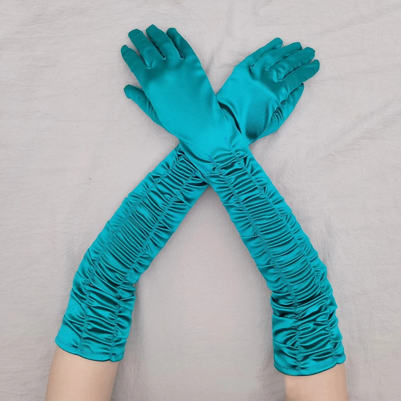 48CM Women Satin Long Gloves Bridal Wedding Dress Accessories Halloween Dance Performance Mittens Sexy Dinner Prom Gloves T119
48CM Women Satin Long Gloves Bridal Wedding Dress Accessories Halloween Dance Performance Mittens Sexy Dinner Prom Gloves T119