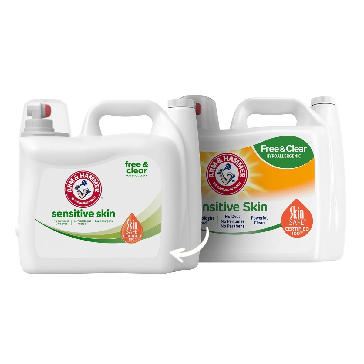 Arm & Hammer Free & Clear Sensitive Skin HE Liquid Laundry Detergent
Arm & Hammer Free & Clear Sensitive Skin HE Liquid Laundry Detergent