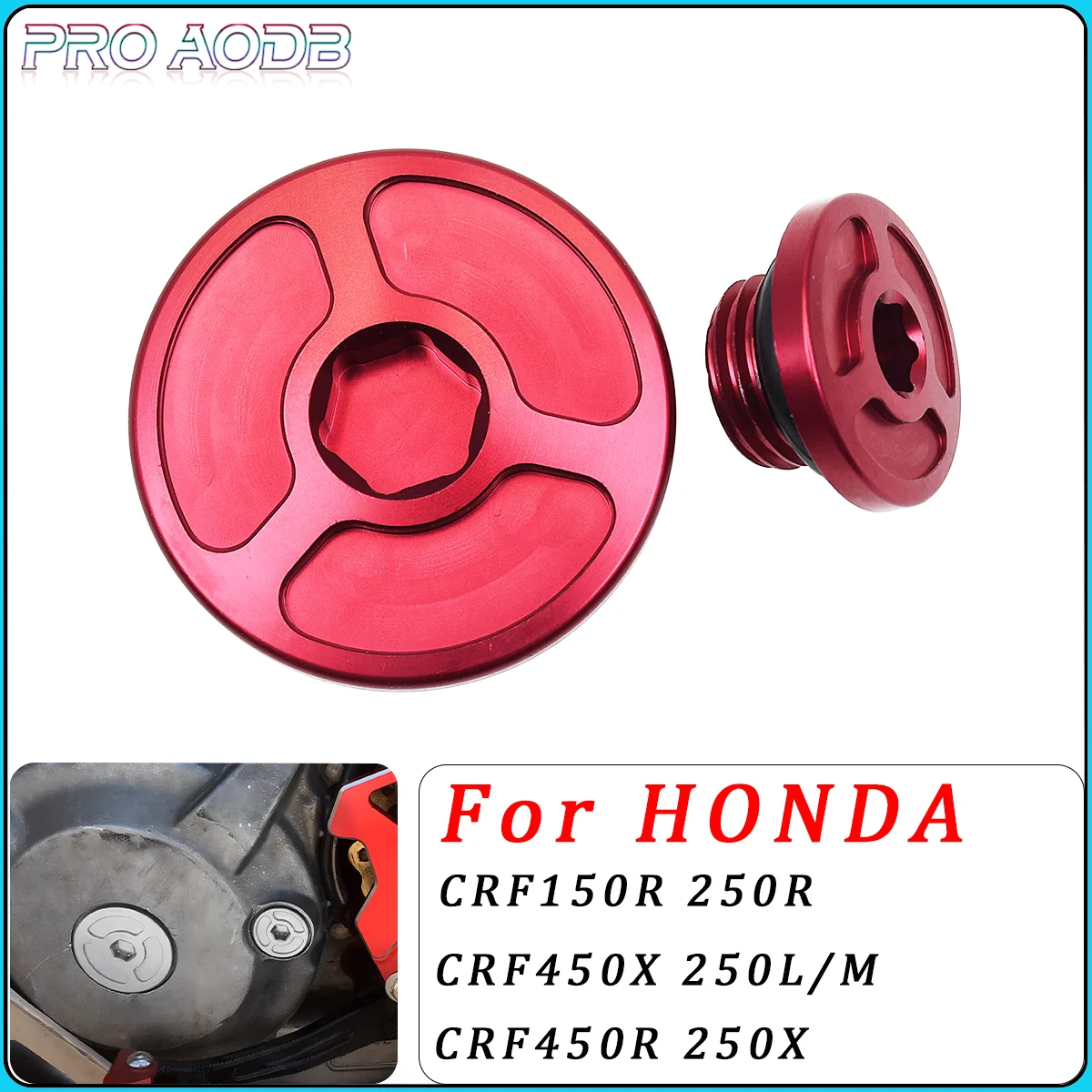 CNC Engine Timing Plugs Bolts Oli Filter Plugs Screw For Honda CRF650L CRF1000L XR250 TRX400EX TRX450R CRF450R CRF250R CRF450X
CNC Engine Timing Plugs Bolts Oli Filter Plugs Screw For Honda CRF650L CRF1000L XR250 TRX400EX TRX450R CRF450R CRF250R CRF450X