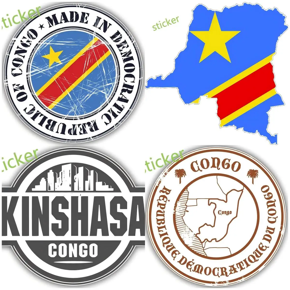 Congo Congolese Flag Map Creative PVC Sticker Car Truck Window Fridge Bumper Wall Decal Accessorie
Congo Congolese Flag Map Creative PVC Sticker Car Truck Window Fridge Bumper Wall Decal Accessorie