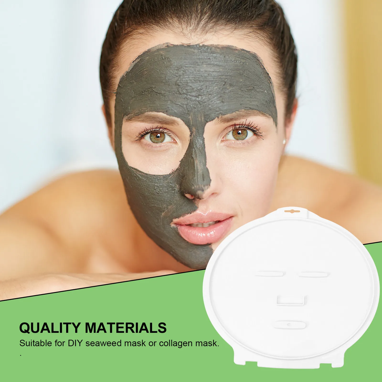 1 шт. DIY-форма для маски для лица из морских водорослей, материал АБС, многоразовая, моющаяся, для домашнего ухода за кожей лица для женщин
1 шт. DIY-форма для маски для лица из морских водорослей, материал АБС, многоразовая, моющаяся, для домашнего ухода за кожей лица для женщин