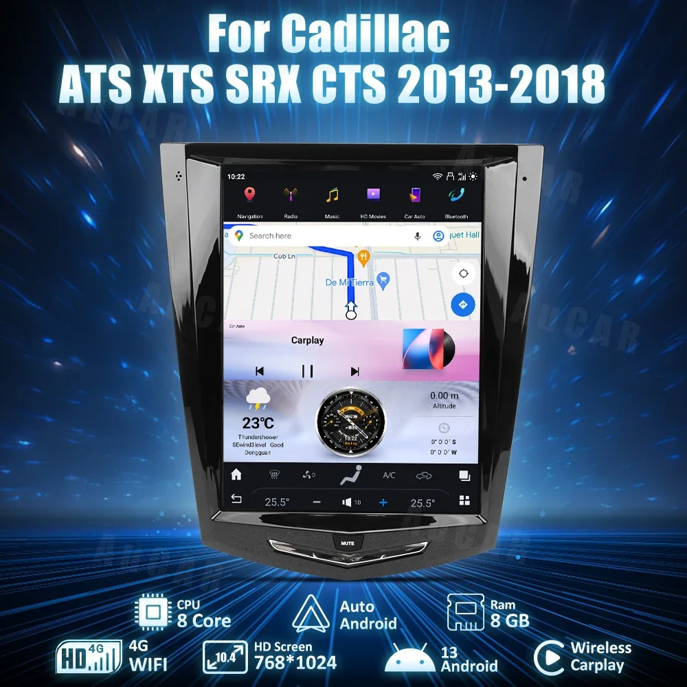 Автомагнитола AuCar T-Style на Android 13,0, головное устройство, автомобильный DVD-плеер, Автомагнитола для Cadillac ATS XTS SRX CTS 2013-2018 10,4 дюймов
Автомагнитола AuCar T-Style на Android 13,0, головное устройство, автомобильный DVD-плеер, Автомагнитола для Cadillac ATS XTS SRX CTS 2013-2018 10,4 дюймов