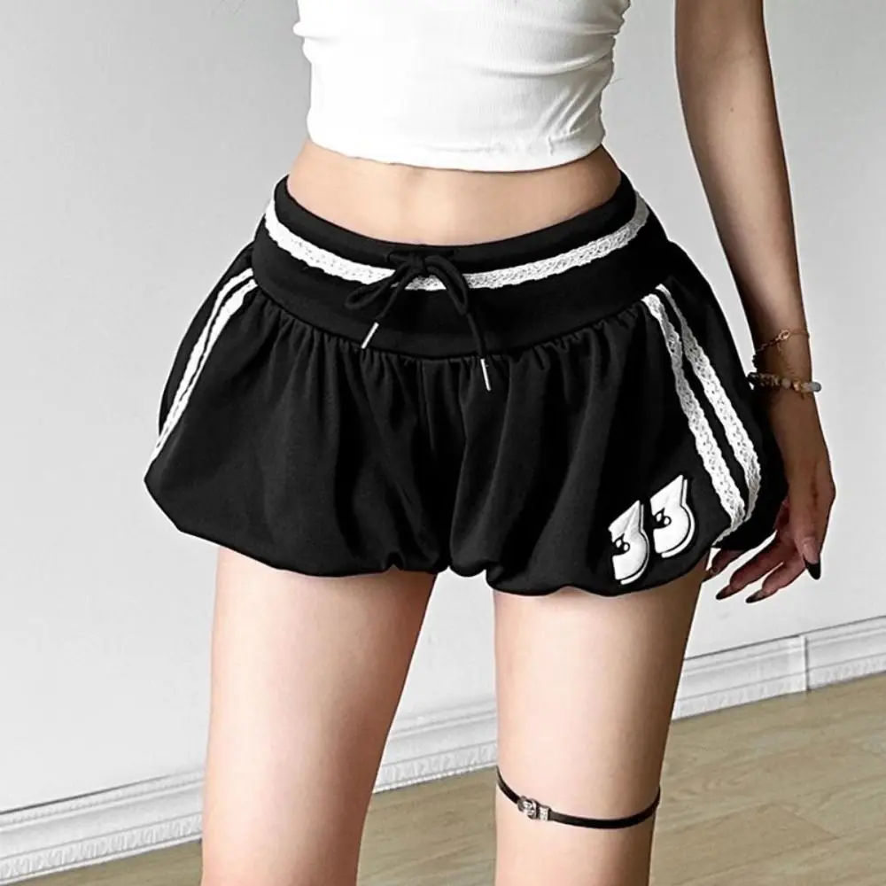 Fashion American Style Puff High Waist Shorts Casual Stripe Drawstring Short Pants Loose Sweatpants Wide Leg Shorts Women Summer
Fashion American Style Puff High Waist Shorts Casual Stripe Drawstring Short Pants Loose Sweatpants Wide Leg Shorts Women Summer